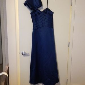 Prom dress with shawl